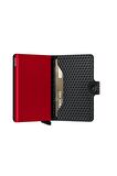 Secrid Miniwallet Cubic Black Red, N/A - %100 Avrupa Derisi Cüzdan
