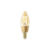 WiZ  Wi-Fi Beyaz Ambiyans Akıllı Filament Ampul - 25W - C35 - E14 İnce Duy