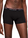 Erkek 3'lü Low Rise Siyah Boxer Trunk