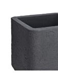 Namook Plastik Taş Tasarım Saksı Gri G 39cm D 39cm Y 33cm