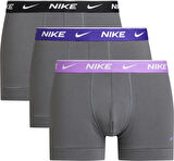 Erkek Nike Marka Logolu Elastik Bantlı Günlük Kullanıma Uygun Gri Boxer 0000KE1008-HX1
