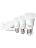 Philips Hue WCA 9-75W E27 Renkli Akıllı Ampul 3'lü Başlangıç Seti (Butonlu) OUTLET