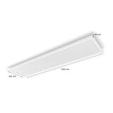 Philips Hue Surimu Beyaz Sıva Üstü RGB Akıllı LED Dikdörtgen Panel Tavan Armatürü 120x30cm  4150 Lumen