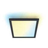 Wiz Siyah Akıllı Sıva Üstü RGB Kare Panel Tavan Armatürü 36W