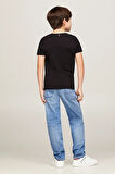 Erkek Çocuk Basic Pamuklu T-Shirt - Siyah | 16 Yaş