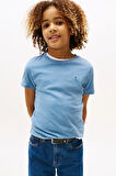 Erkek Çocuk Basic Pamuklu T-Shirt - Mavi | 12 Yaş