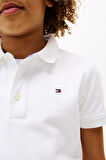 Erkek Çocuk Th Pamuklu Polo T-Shirt - Beyaz | 12 Yaş