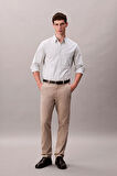 Erkek Slim Fit Pamuklu Chino Pantolon - Bej | 31/32