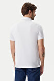 Erkek Ck Pamuklu Polo T-Shirt - Beyaz | XS