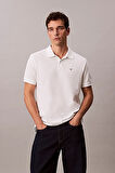 Erkek SS Casual Pique Classic Polo T-Shirt - Beyaz | L