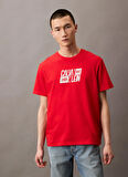 Calvin Klein Jeans Kırmızı Erkek T-Shirt LV04RB850GTNC SS SPORT LOGO CLASSIC