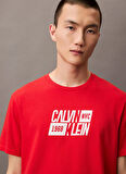 Calvin Klein Jeans Kırmızı Erkek T-Shirt LV04RB850GTNC SS SPORT LOGO CLASSIC