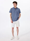 Calvin Klein Jeans Mavi Erkek Polo T-Shirt LV040HM281FCG SS SMOOTH COTTON POLO