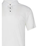 Erkek Polo Yaka Pamuklu Tişört - Beyaz  | XS