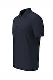 Erkek SS Supima Chest EMB Polo Yaka T-Shirt - Lacivert | XS
