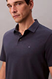 Erkek Regular Fit Monogram Nakışlı Polo T-Shirt - Lacivert | M