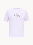 Calvin Klein Jeans Bisiklet Yaka Düz Beyaz Kadın T-Shirt LV047B864GYAA