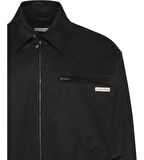 CALVIN KLEIN Erkek Marka Logolu Organik Pamuklu Polo Yakalı Uzun Kollu Günlük Kullanıma Uygun Şık Görünümlü Siyah Mont LV04RC409G UB1