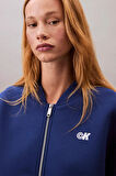 Calvin Klein Jeans Bol Kesim Scuba Kumaş Fermuarlı Bomber Kadın Ceket LV047C524G-6A8