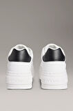 Kadın Kalın Platform Tabanlı Sneaker - Beyaz/Siyah | 38