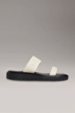 Calvin Klein Jeans Halat Detaylı Yumuşak Deri Monogramlı Kadın Sandalet YW0YW01864-0HG