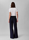 Calvin Klein Yüksek Bel Straight Mavi Kadın Pantolon LV044C645GCJM