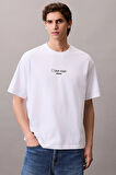 Calvin Klein Erkek Tişört-LV04RC851GWHITE