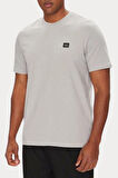 Erkek Logo Patch'li T-Shirt - Gri | S