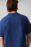 Erkek Center Chain Stitch T-Shirt - Mavi | M