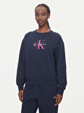 Calvin Klein Jeans Essentials Kadın Mavi Sweatshirts LV047B234G-CEF