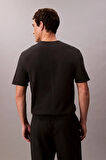 Erkek Kısa Kollu Supima Pamuklu T-Shirt - Siyah | XL