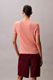 Kadın İnce Dokulu Viskoz Triko - Somon | M