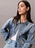 Calvin Klein Jeans Standart Mavi Kadın Ceket LV047C730GX0N