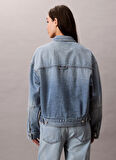Calvin Klein Jeans Standart Mavi Kadın Ceket LV047C730GX0N