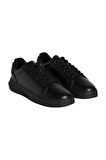 Erkek Kalın Tabanlı Bileksiz Sneaker - Siyah | 44