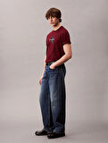 Calvin Klein Jeans SS Hero Monologo Tee 20s Erkek Kırmızı T-shirt LV04RB862G-VLP
