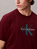 Calvin Klein Jeans SS Hero Monologo Tee 20s Erkek Kırmızı T-shirt LV04RB862G-VLP
