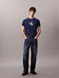 Calvin Klein Jeans SS Hero Monologo Tee 20s Erkek Mavi T-shirt LV04RB862G-C3I