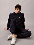 Calvin Klein Jeans PREMIUM TERRY MONOGRAM JOGGER Erkek Mavi Eşofman Altı LV04RC279G-CEF