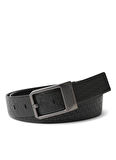Calvin Klein Erkek Kemer FACETED BUCKLE 35MM AOP ADJ/REV