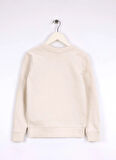 Calvin Klein Baskılı Erkek Çocuk Ekru Sweatshırt IB0IB02527PGB