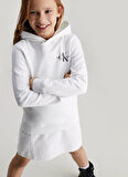 Calvin Klein Baskılı Erkek Çocuk Beyaz Sweatshırt IU0IU00679YAF
