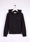 Calvin Klein Düz Kız Çocuk Siyah Sweatshırt IU0IU00707BEH