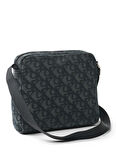 Calvin Klein Siyah Erkek Postacı Çantası SLOUCHED MONOGRAM MINI ZIP FLIGH