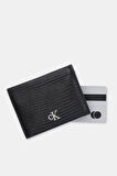 Calvin Klein Lizard Embossed Leat Kadın Siyah Cüzdan LV04F1068G-UB1