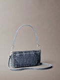Calvin Klein Jeans DENIM SHOULDER POUCH W/STRAP Kadın Mavi Çanta LV04F3217G-VGO