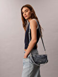 Calvin Klein Jeans DENIM SHOULDER POUCH W/STRAP Kadın Mavi Çanta LV04F3217G-VGO