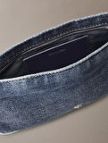 Calvin Klein Jeans DENIM SHOULDER POUCH W/STRAP Kadın Mavi Çanta LV04F3217G-VGO