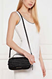 Calvin Klein Jeans RUCHED CROSSBODY CAMERA BAG Kadın Siyah Çanta LV04K3184G-UB1