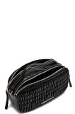 Calvin Klein Jeans RUCHED CROSSBODY CAMERA BAG Kadın Siyah Çanta LV04K3184G-UB1